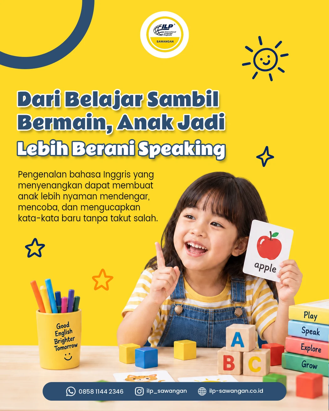 Desain feed edukasi dari proyek ILP Sawangan